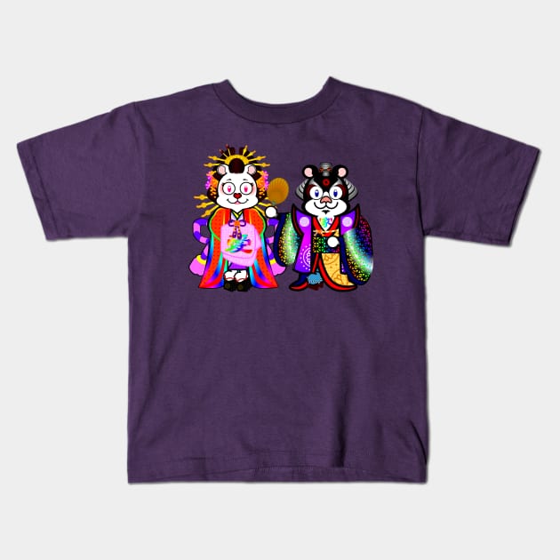 SUMMER PRIDE FESTIVAL: SUMMER COUPLE Kids T-Shirt by cholesterolmind